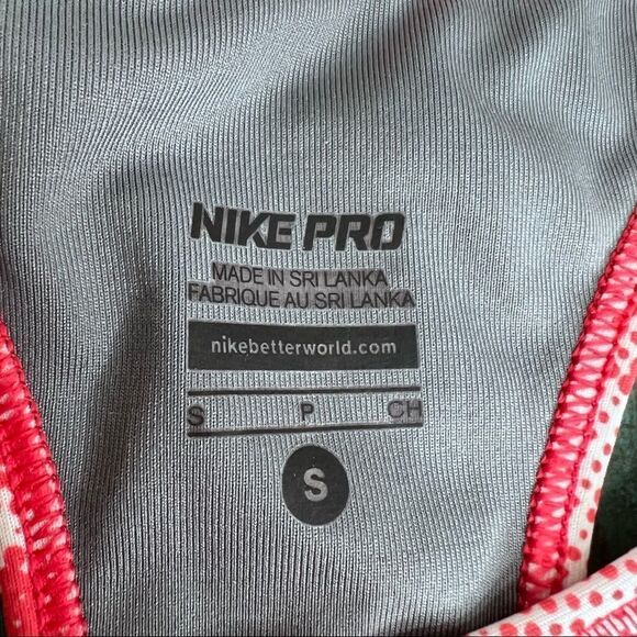 Nike Pro Polka Dot Sports Bra Size Small Activewear Sporty - Picture 6 of 6